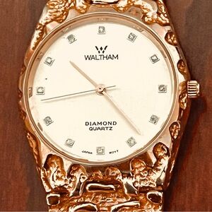 Waltham Gold Diamond Quartz Women’s Watch